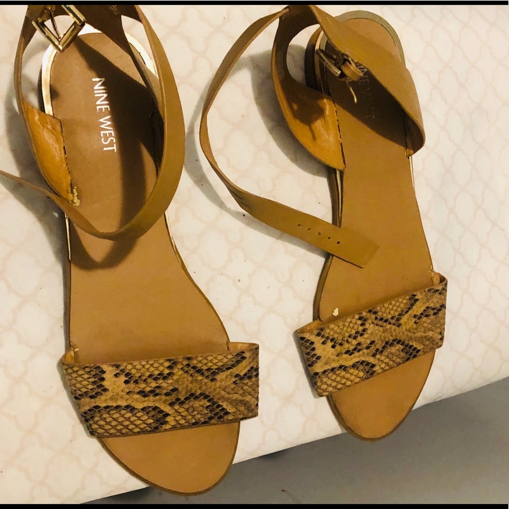Nine West sandals.